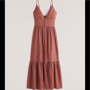 Abercrombie & Fitch Button-Through Maxi Dress. NWOT.